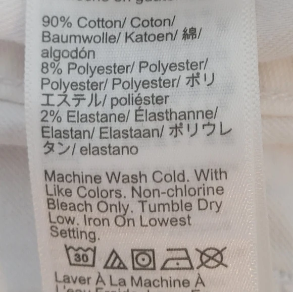 J. Crew White Vintage Straight Cropped Jeans - Size 30 - Picture 15 of 15